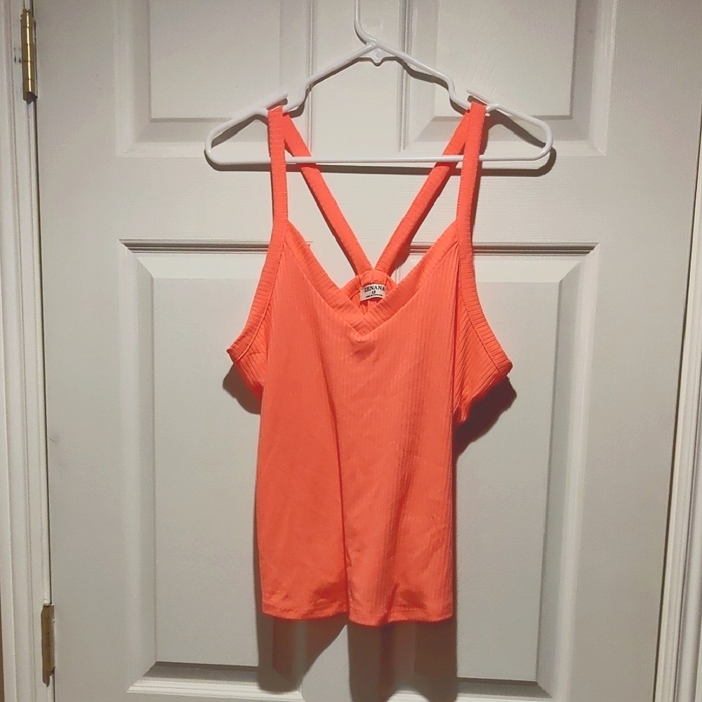 Zenana Outfitters Coral/Pink Tank Top
